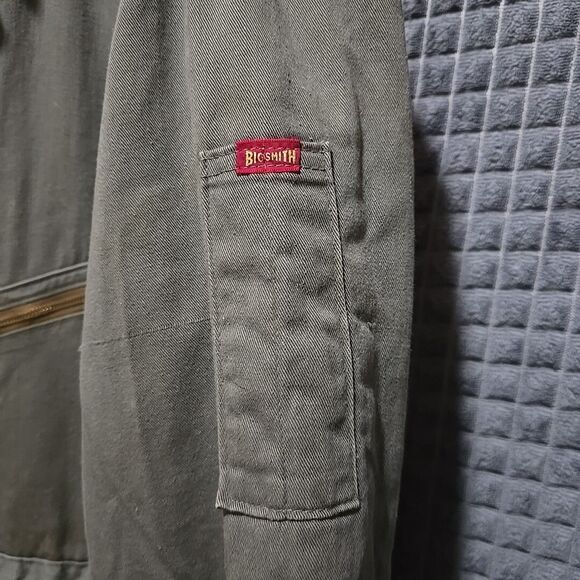 VTG BigSmith Distressed Zip Coveralls 44x26 Insulated Long Sleeve Unionmade READ - Picture 4 of 16